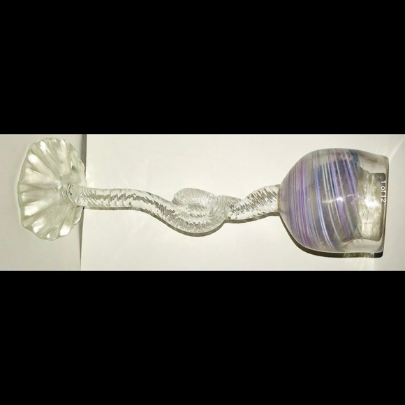 Vintage New Glass Sculpture Leon Applebaum 13” Art - Picture 1 of 8